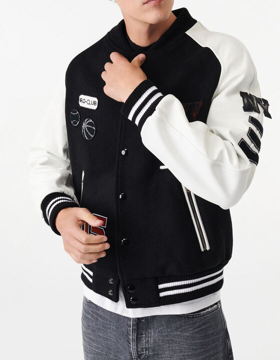 DAVE TWO-TONED BOMBER JACKET
